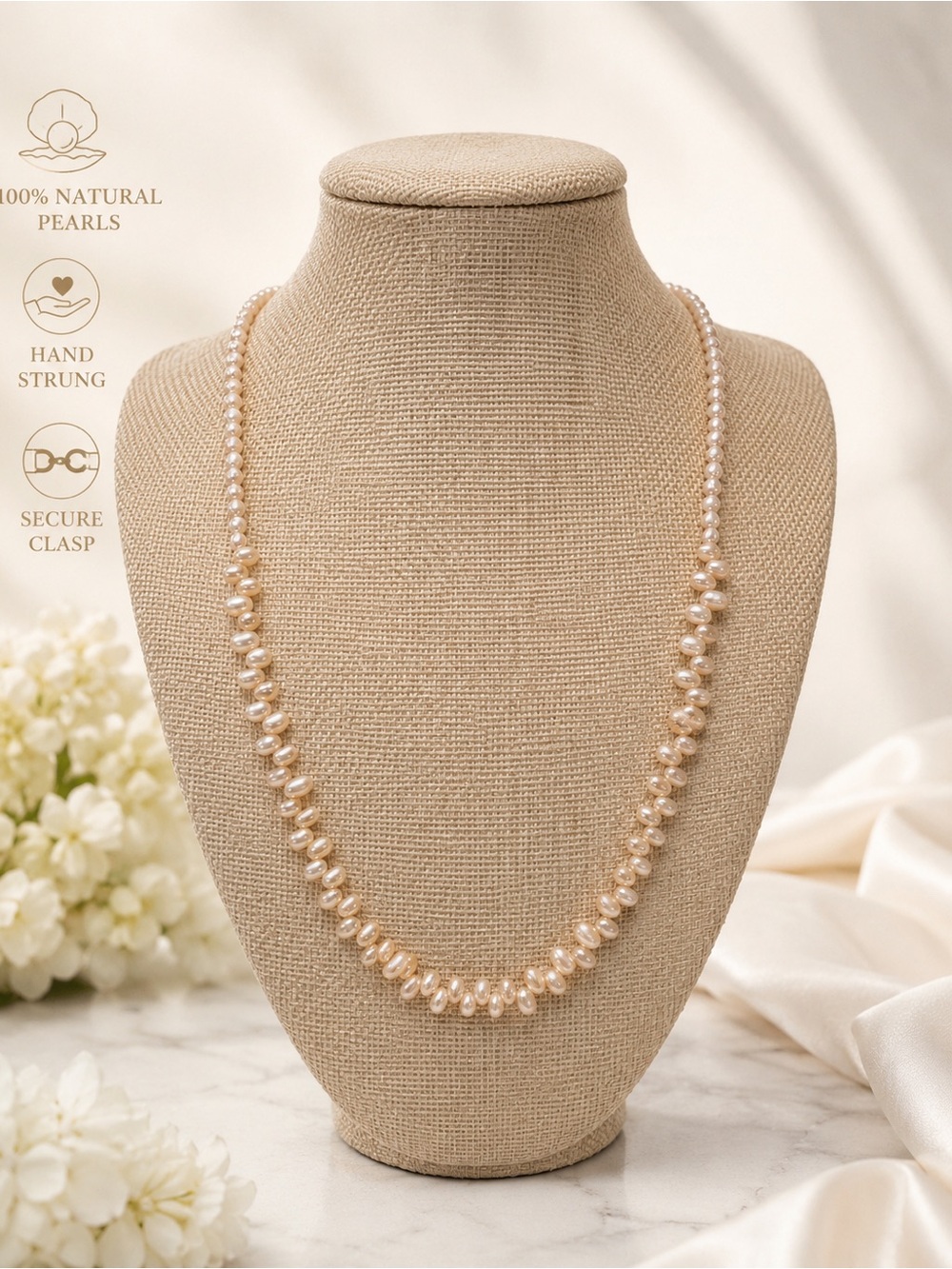 Freshwater Pink Pearl Necklace